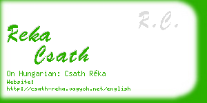 reka csath business card